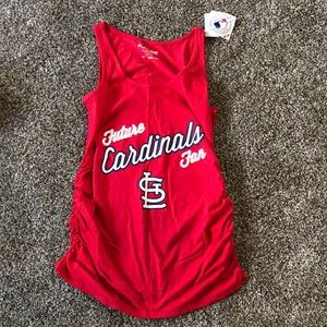 NWT Cardinals fan maternity tank